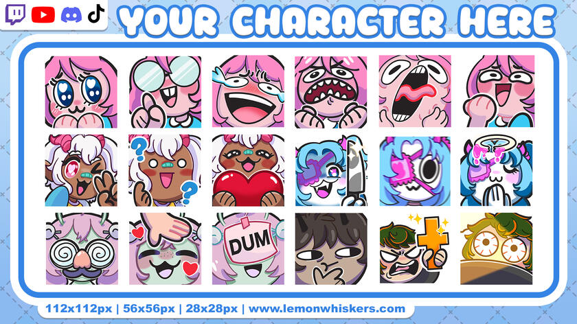 YCH Emote Commissions Sample